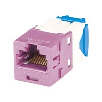 パンドウイットコーポ カテゴリ6A モジュラージャック 紫 CJ6X88TGVL 1個