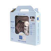 カーボーイ 安全クッション よちよちBOX Bセット 大容量パック コーナーガード ドアロック ベビー ブラウン 69723330 1セット