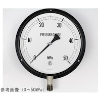 長野 普通形圧力計(Φ200) 立形B枠 50MPa 検査証明書付 AJ10241 1個