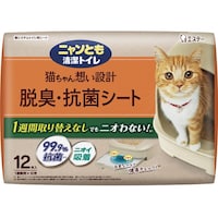 エステー ニャンとも清潔トイレ 脱臭・抗菌シート 1箱(4枚×12個入) 68576807 1箱