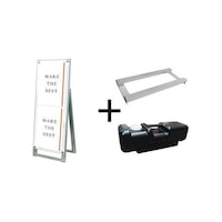 常磐精工 ポスター用スタンド看板マグネジ A3縦縦片面ホワイト ウエイトアーム・水タンクセット PSSKMNA3TTKW3SET 1個