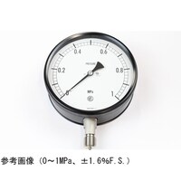 長野 密閉型圧力計(150Φ) 立形A枠 0.1ー0.2MPa 検査証明書付 BG10143 1個