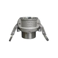 トヨックス カムロック ツインロックタイプカプラー オネジ ステンレス 4インチ 633BBL4SST 1個