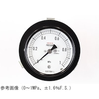 長野 普通形圧力計(Φ75) 禁油 埋込形D枠(取付金具) 1MPa AC15131 1個