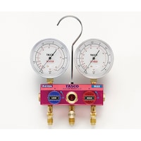 タスコ R410A R32用 ボールバルブ式ゲージマニホールドキット TA122GBH2 1セット