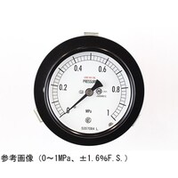 長野 普通形圧力計(Φ75) 禁油 埋込形D枠(取付金具) 0.1MPa AC15131 1個