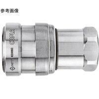 日東工器 ゼロスピルカプラ(ソケット)真ちゅう FKM R1/4オネジ取付用 ZEL2S BRASS FKM 1個