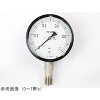 長野 密閉型圧力計(100Φ) 立形A枠 蒸気用 10MPa BE10143 1個