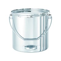 日東金属工業 吊り下げ式下部取っ手付密閉容器(バンド式)投入ブラケット付 15L CTLBDSB27 1個