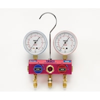 タスコ R410A R32用 ボールバルブ式ゲージマニホールドキット TA122GVH1 1セット