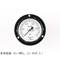 長野 普通形圧力計(Φ60) 埋込形D枠(取付穴) 0.3MPa 検査証明書付 AA15221 1個