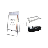 常磐精工 ポスターグリップスタンド看板パンフレットケース付(屋外用) B1片面シルバー ウエイトアーム・水タンクセット PGSKPB1KSG3SET 1個