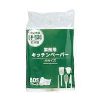 大黒工業 キッチンペーパー中(80枚×2ロール)377007 1130901 1箱