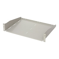 摂津金属工業 収納棚 (EIA規格) W482×H177×D350mm 3kg ホワイトグレイ RSE4U35BWG 1個