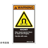セフティデンキ SEMI規格対応ラベル 強力マグネット使用 英文表記 縦60mm×横35mm 5枚入 SF01910E 1袋