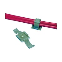 パンドウイットコーポ 固定具 クリンチャー 粘着テープ付き テレホングレー 100個入 ARC.68AC14 1袋