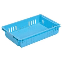 岐阜プラスチック工業 DFコンテナー 外寸(mm):545×362×110 内寸(mm):485×330×107 DF14B ミズヌキアナアリ 1個