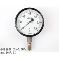 長野 密閉型圧力計(100Φ) 禁油 立形A枠 2MPa BE10133 1個