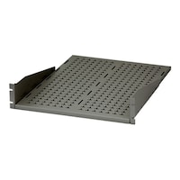 摂津金属工業 放熱穴付収納棚 W482×H99×D600mm 4.3kg ブラック RH2J60HN1 1個