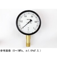 長野 密閉型圧力計(100Φ) 立形A枠 0.4MPa 検査証明書付 BE12191 1個
