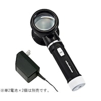 クリアー光学 ライト付ルーペ ガラスレンズ 5倍 50mm 目盛付 ACアダプター付 CD258AC 1個