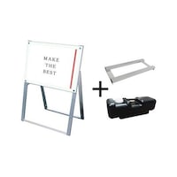 常磐精工 ポスター用スタンド看板 A2横片面ホワイト ウエイトアーム・水タンクセット PSSKA2YKW3SET 1個