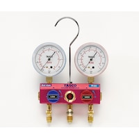 タスコ R410A R32用 ボールバルブ式ゲージマニホールドキット TA122GH1 1セット