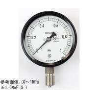 長野 密閉型圧力計(75Φ) 立形A枠 0.1ー1.6MPa BC10133 1個
