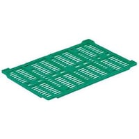 岐阜プラスチック工業 折りたたみコンテナー用蓋 グリーン 外寸(mm):600×395×22 材質:PP RSM22フタ 1個