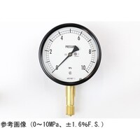 長野 密閉型圧力計(100Φ) 立形A枠 0.1ー1.5MPa BE10131 1個