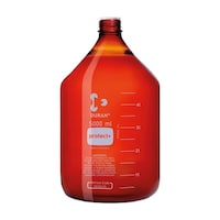 SCHOTT プロテクトプラスコートねじ口びん 茶褐色 びんのみ 5000mL 0175905000 1本