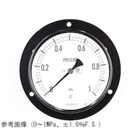長野 普通形圧力計(Φ100) 埋込形D枠(取付穴) 0.6MPa 検査証明書付 AE15243 1個