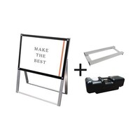 常磐精工 ポスター用スタンド看板 B2横片面ブラック ウエイトアーム・水タンクセット PSSKB2YKB3SET 1個