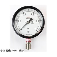 長野 密閉型圧力計(75Φ) 禁油 立形A枠 1MPa 検査証明書付 BC10133 1個