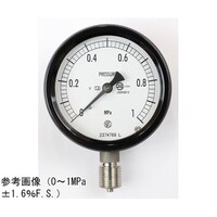長野 密閉型圧力計(75Φ) 立形A枠 耐振用 0.1MPa BC12133 1個
