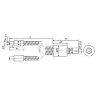 ケンコー・トキナー 出射端側8φ金具ライトガイド(2分岐) 2灯型 2000mm FG5.7B2000FR(8) 1個