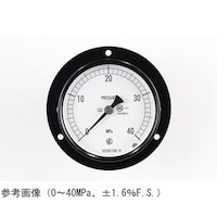 長野 普通形圧力計(Φ75) 埋込形D枠(取付穴) 50MPa 検査証明書付 AC15273 1個