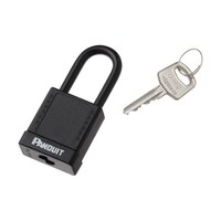 パンドウイットコーポ ロックアウト用非電導性パドロック 黒 (1個=1箱) PSL8BL 1個
