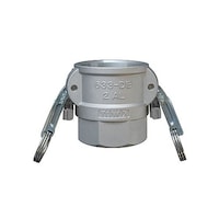 トヨックス カムロック ツインロックタイプカプラー メネジ アルミ 2インチ 633DBL2AL 1個