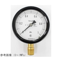 長野 密閉型圧力計(75Φ) 立形A枠 蒸気用 0.6MPa 検査証明書付 BC12181 1個