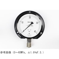 長野 普通形圧力計(Φ100) 立形B枠 耐振用 40MPa 検査証明書付 AE20243 1個