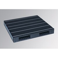 岐阜プラスチック工業 リスパレットJCKタイプ タイプ:両面使用型(Rリバーシブルタイプ)(表・裏同形状)外寸(mm):1100×1200×145 JCKR2110120 ブラツク 1個