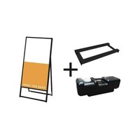 常磐精工 ブラックバリウススタンド看板 アルミ複合板 600×1200片面 ウエイトアーム・水タンクセット BVASKAP600X1200K3S 1個