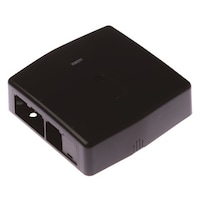 パンドウイットコーポ ローゼットボックス シャッターなし 4個口(3ローゼット+1ブランク) 黒 JOQ3B0000BL 1個