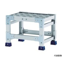 アルインコ 作業台(天板縞板タイプ)1段 天板寸法500×400mm高0.25m CSBC125S 1台