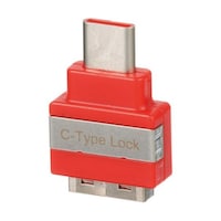 パンドウイットコーポ Smartkeeperシリーズ USB TypeC用 セキュリティブロック 赤 1個入 SKUSBC 1袋