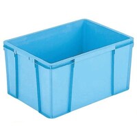岐阜プラスチック工業 RHコンテナー ブルー 内寸(長辺×短辺×高さ)(mm):556×386×310 有効内寸(長辺×短辺×高さ)(mm):541×371×300 RH64B 1個