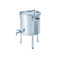 日東金属工業 ボールバルブ付密閉容器 空気抜・平鋼脚付 10L CTHVAIVFL24 1個