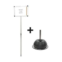 常磐精工 プラカードポール 横ベースセット