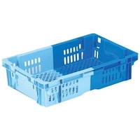 岐阜プラスチック工業 NFコンテナー 外寸(mm):563×356×133 内寸(mm):513×310×118 NFM23Pアサ DB/B 1個